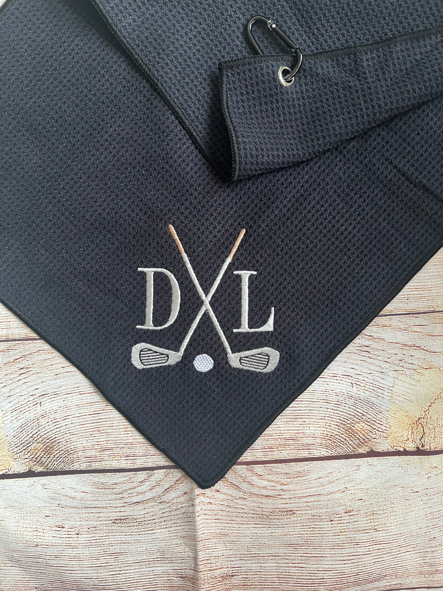 Personalized Golf Towel - Monogrammed Golf Towel-Golf Gift- Embroidered -2 Sizes